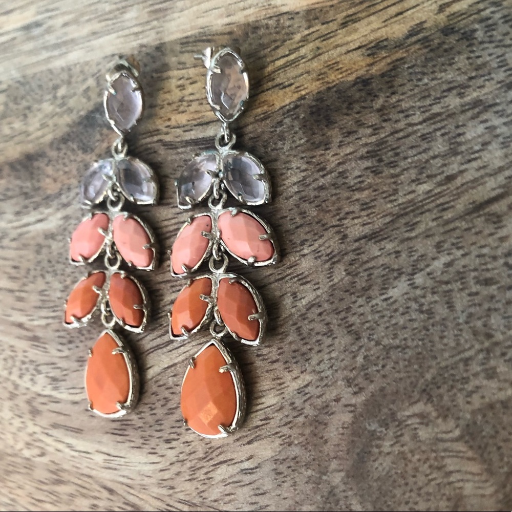 HP🛍 Kendra Scott Orange Ombré Drop Earrings